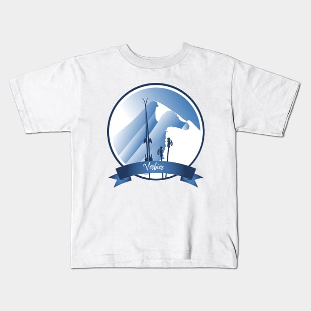 Verbier Kids T-Shirt by leewarddesign